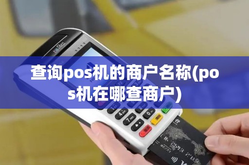 查询pos机的商户名称(pos机在哪查商户)
