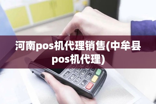河南pos机代理销售(中牟县pos机代理)