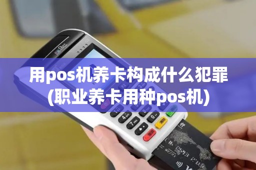 用pos机养卡构成什么犯罪(职业养卡用种pos机)