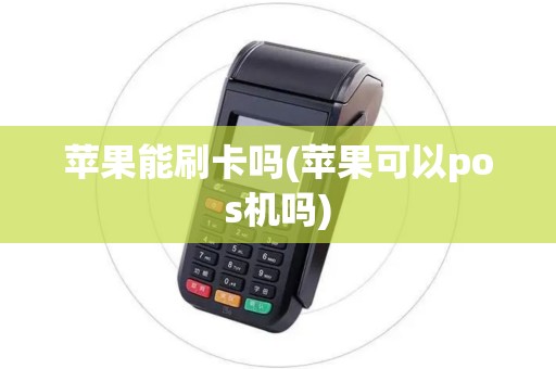 苹果能刷卡吗(苹果可以pos机吗)