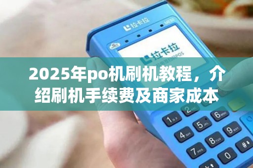 2025年po机刷机教程，介绍刷机手续费及商家成本