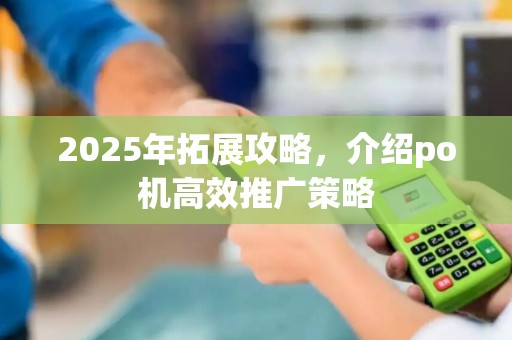 2025年拓展攻略，介绍po机高效推广策略