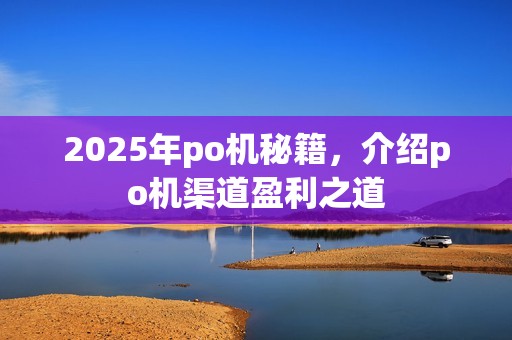 2025年po机秘籍,介绍po机渠道盈利之道 2025年po机秘籍,介绍po机渠道盈利之道