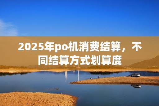 2025年po机消费结算,不同结算方式划算度 2025年po机消费结算,不同结算方式划算度