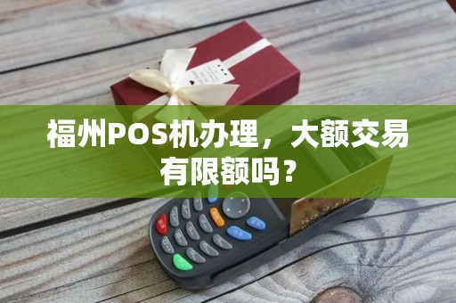 福州POS机办理，大额交易有限额吗？
