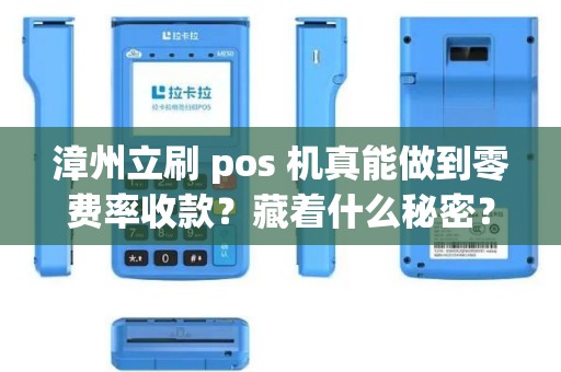 漳州立刷 pos 机真能做到零费率收款?藏着什么秘密? 漳州立刷 pos 机真能做到零费率收款?藏着什么秘密?