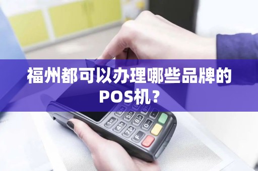福州都可以办理哪些品牌的POS机？