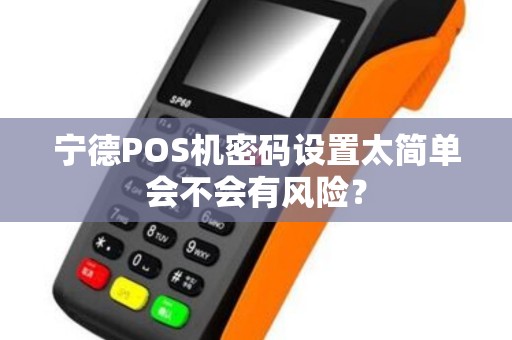 宁德POS机密码设置太简单会不会有风险？