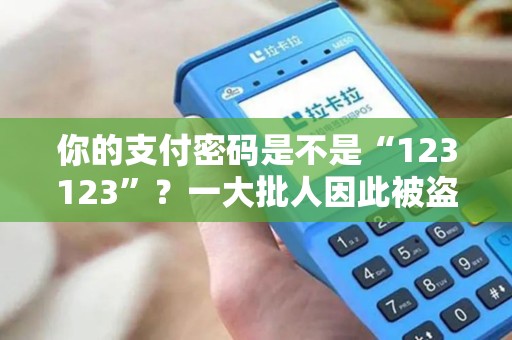 你的支付密码是不是“123123”？一大批人因此被盗刷！